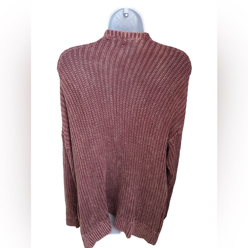 Y2K VICTORIAS SECRET CHUNKY SUN WASHED KNIT CARDIGAN - Picture 4 of 5